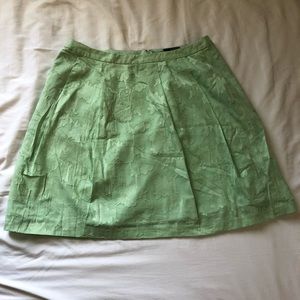 The Limited Mint Green Floral Print Skirt